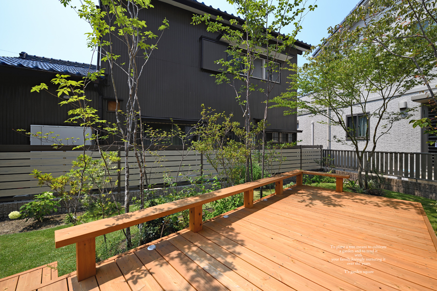 ウッドデッキ椅子ロング