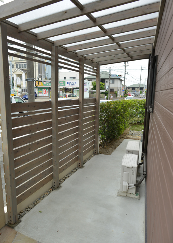 自転車小屋手づくり