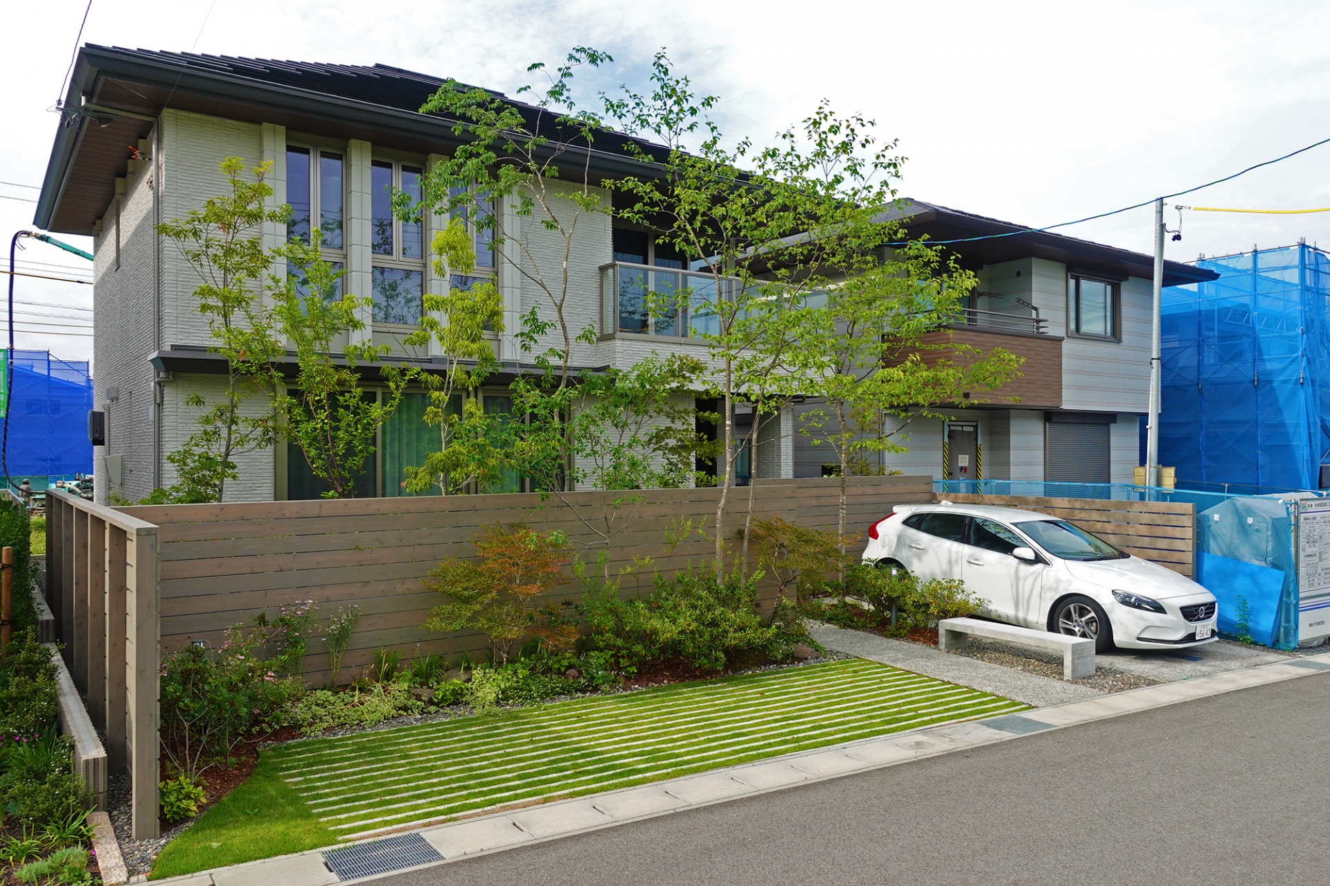 積水ハウス外構工事全景