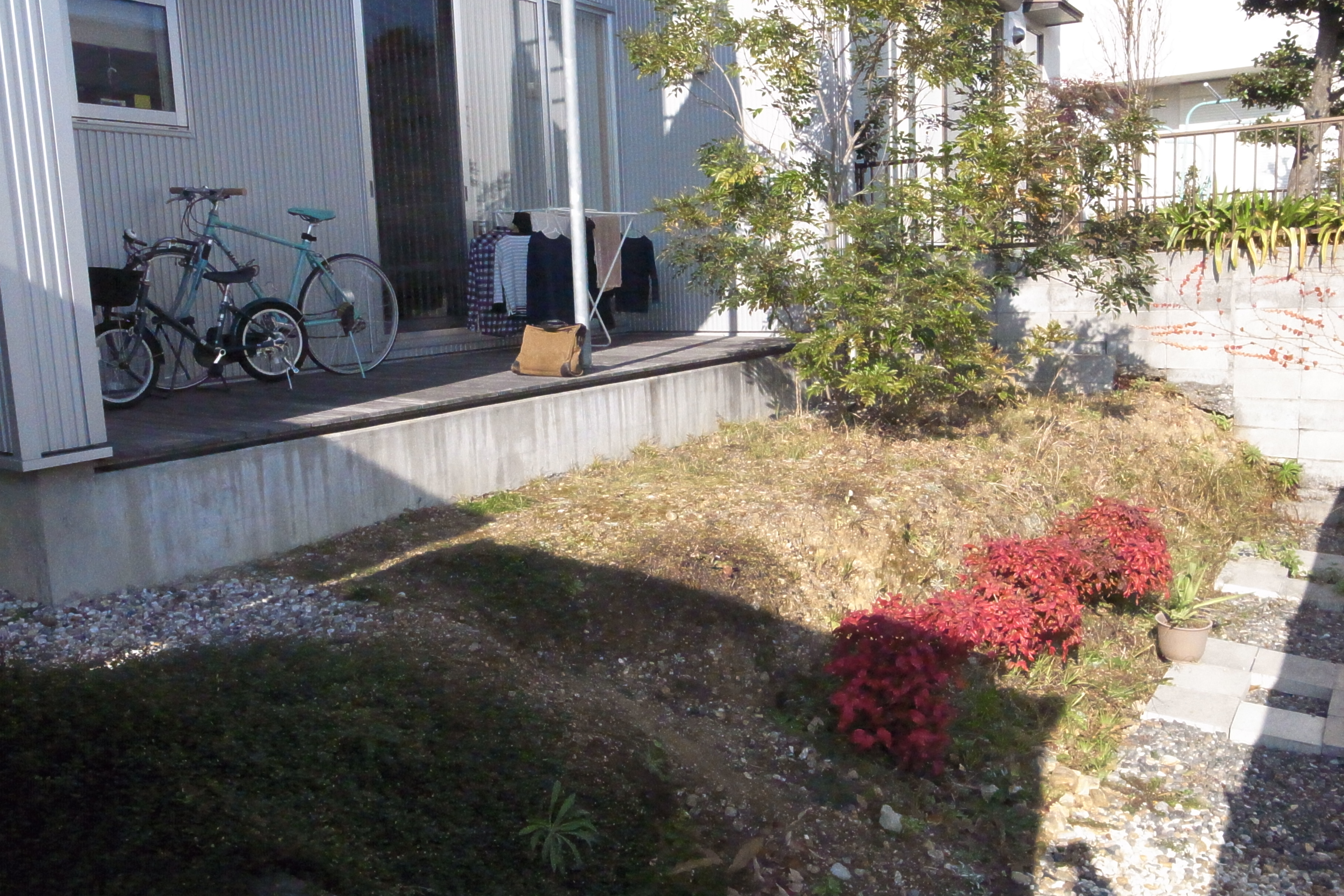 ウッドデッキ着工前