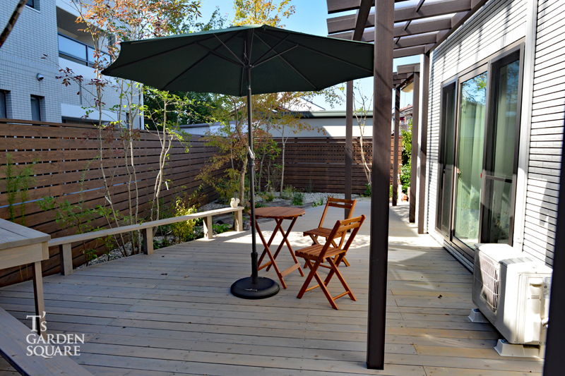 ウッドフェンス後