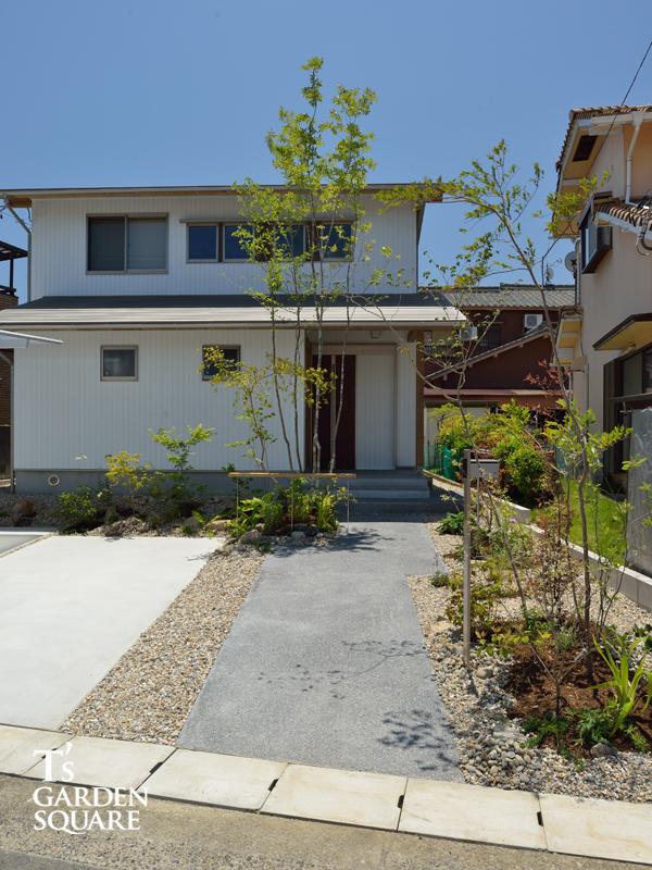 アプローチ洗い出し仕上げ